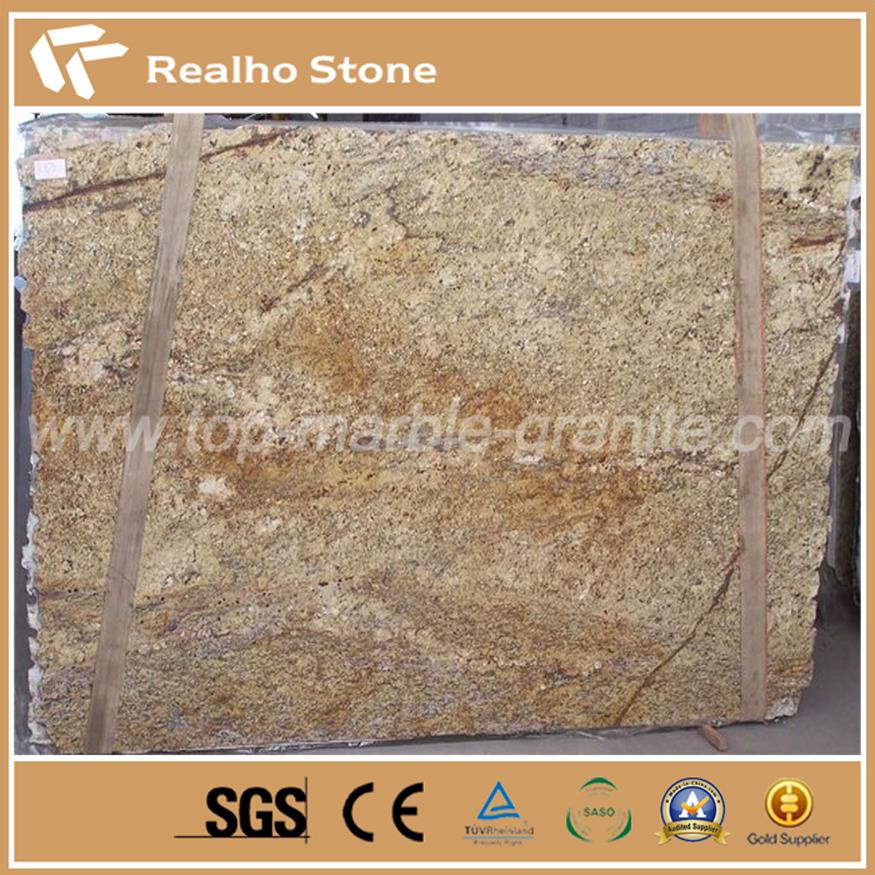 Yellow Color Granite Golden River Slabs 