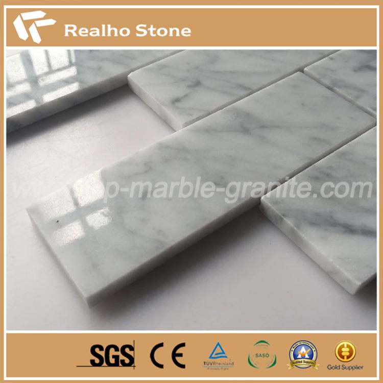 carrara white marble mosaic