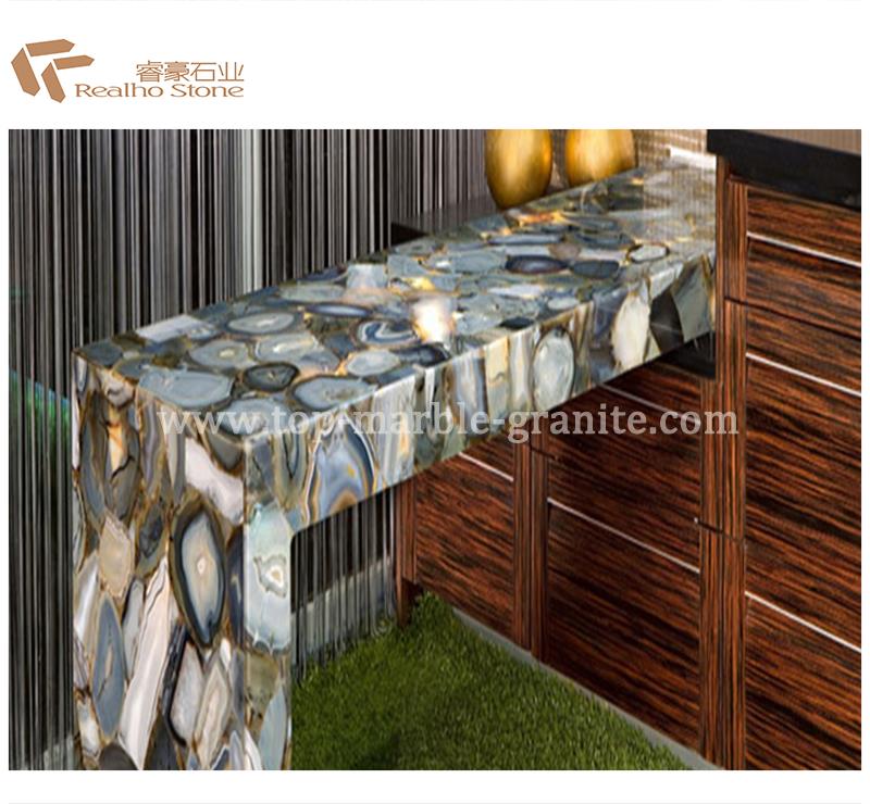 Grey agate bar top Grey agate bar top