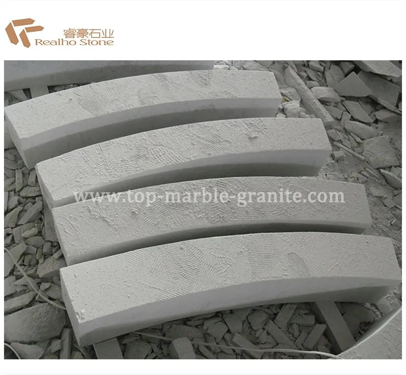 light granite sawn kerbstone