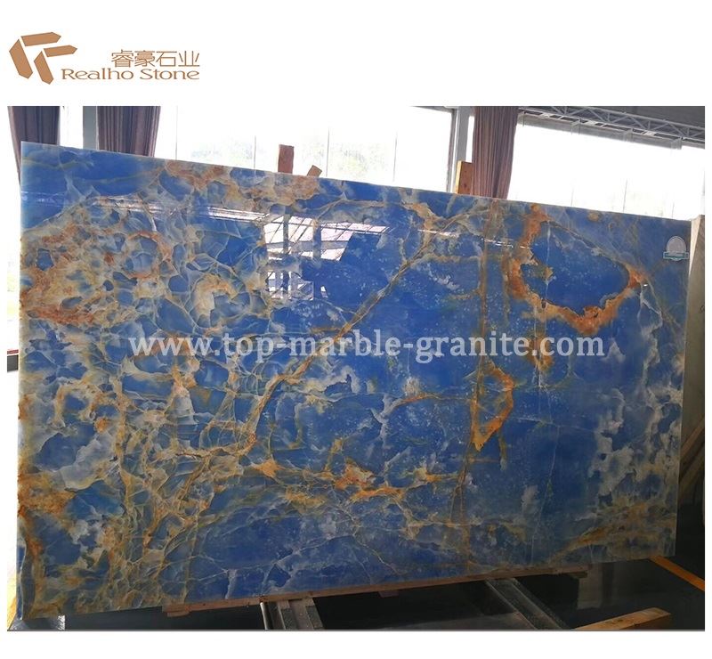 natural Blue onyx slab