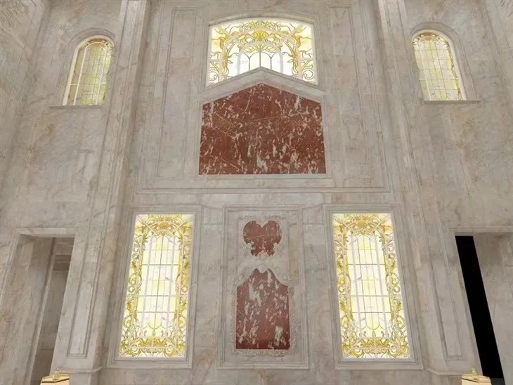 natural red marble
