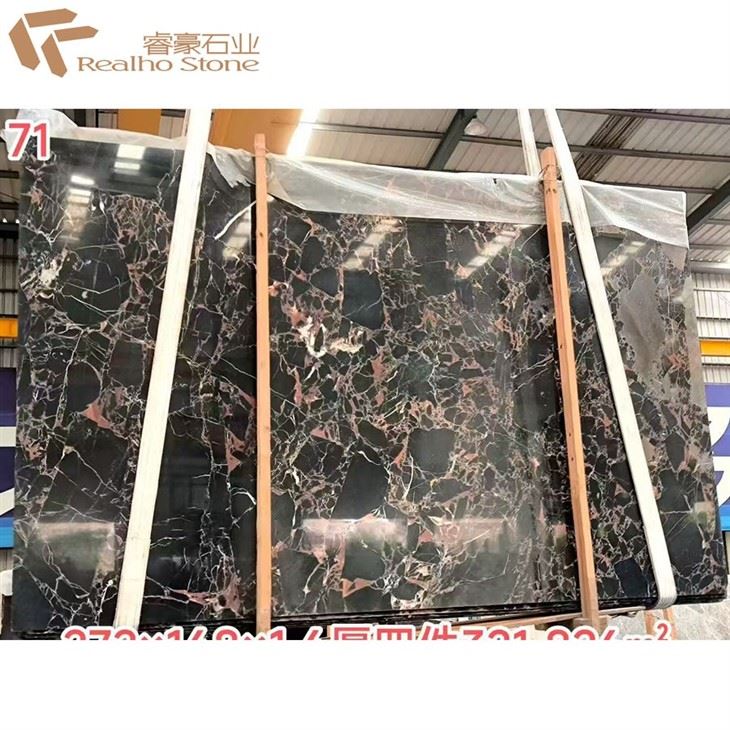 Portopo Marble---Black Marble Slab For Countertop Island Top Floor Tile Wall Cladding suppliers