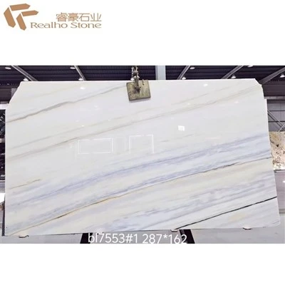 Lhasa White Marmor-Weiß-Marmorplatte für die Kachelmauer des obersten Stockwerks der Arbeitsplatzinsel