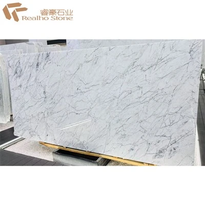 Statuario Marmor-Luxury White Natural Stone Platte für Arbeitsplatten-Benchtop-Eitelkeits-Wallcladding