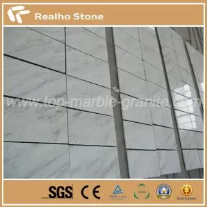 Griechenland Volakas Civic White Marble Fliesen mit grauen Viens