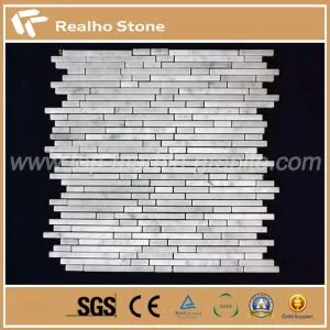 Hot White Wood Marmor Mosaik Wandpaneele