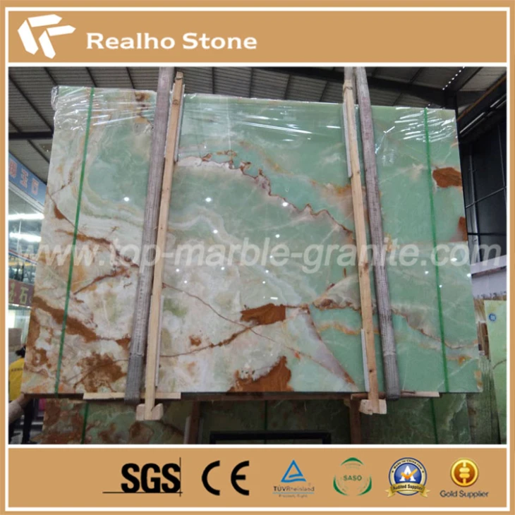 Transparente grüne Onyx-Platten