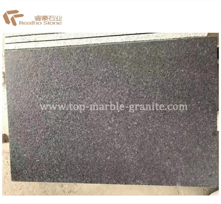 Flamed China Black Basalt Granite Tiles