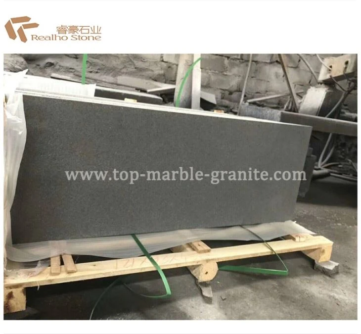 Flamed China Black Basalt Granite Tiles