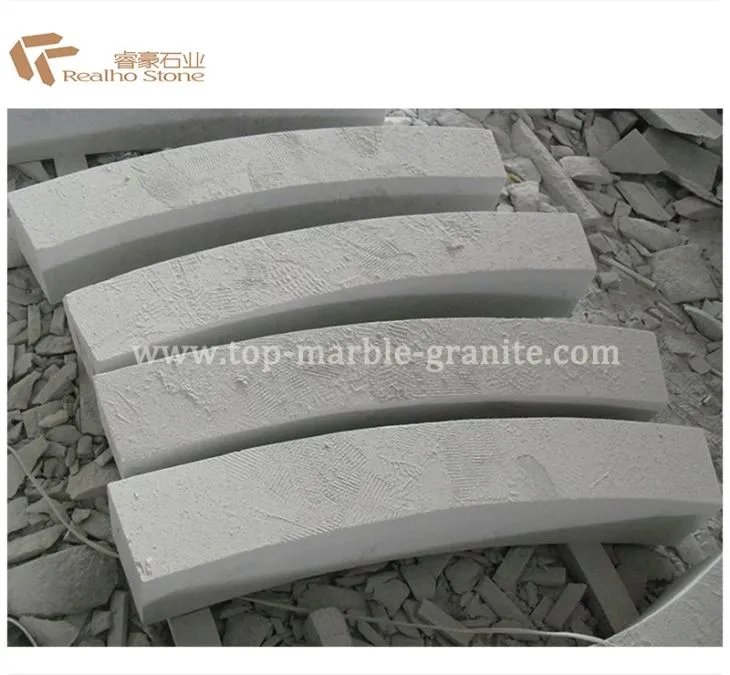 light granite sawn kerbstone