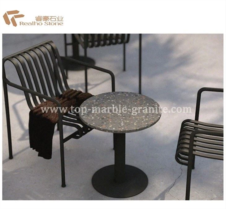 Brown terrazzo coffee table
