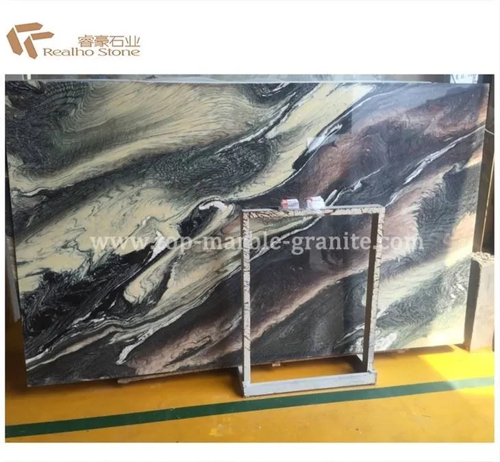 landscape purple marble slab