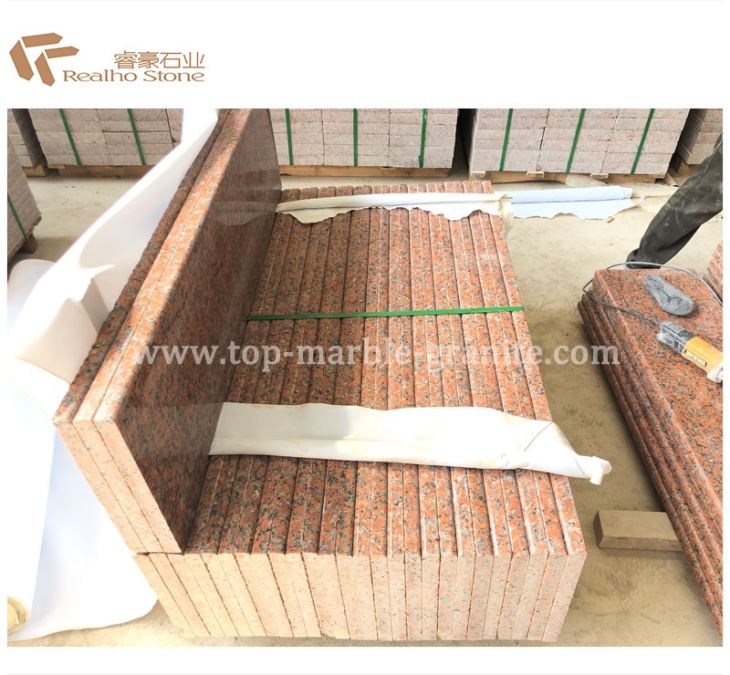 Natural Granite Maple Red Stair Flooring Tile