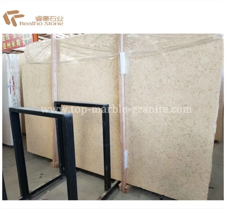 Polierte goldene Selvia Beige Marmorplatten