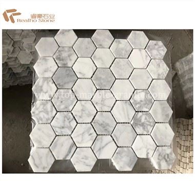Carrara Marmor Sechseck Fliese