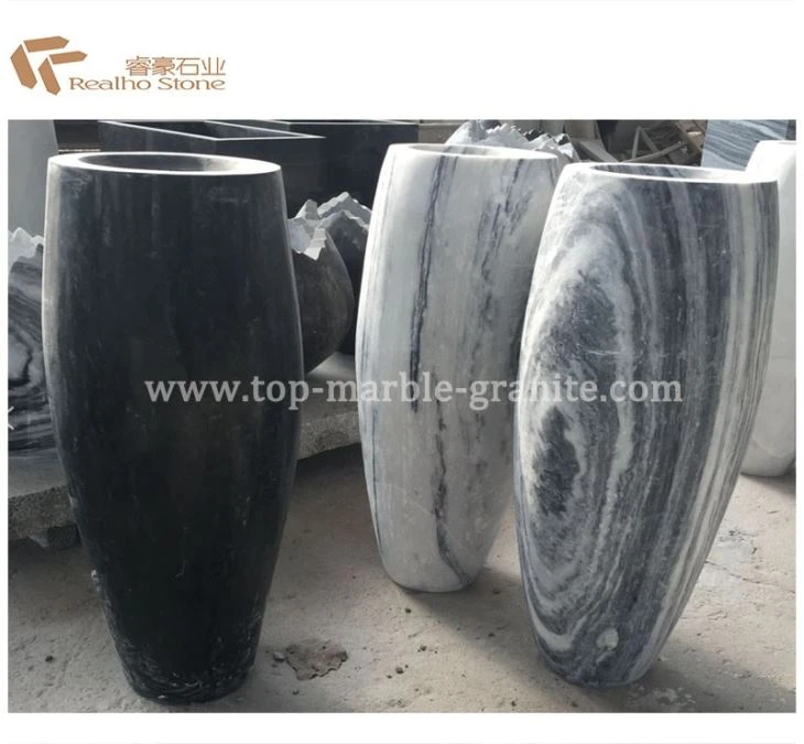 granite flower pot
