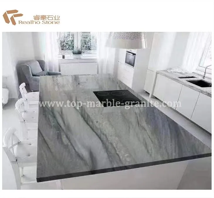 dark blue marble countertops