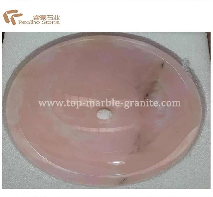 pink onyx sink