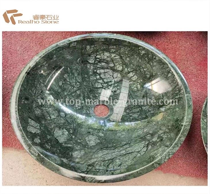 green marble basin