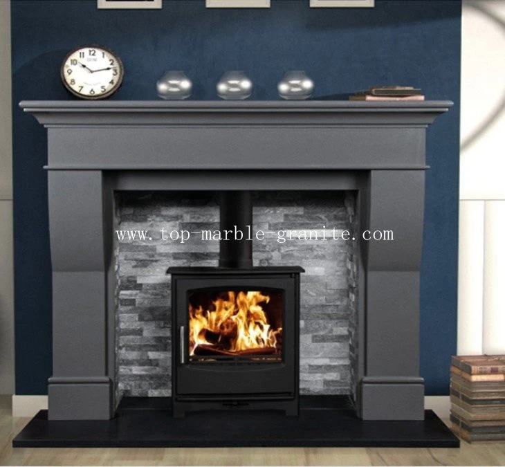 Gray Fireplace