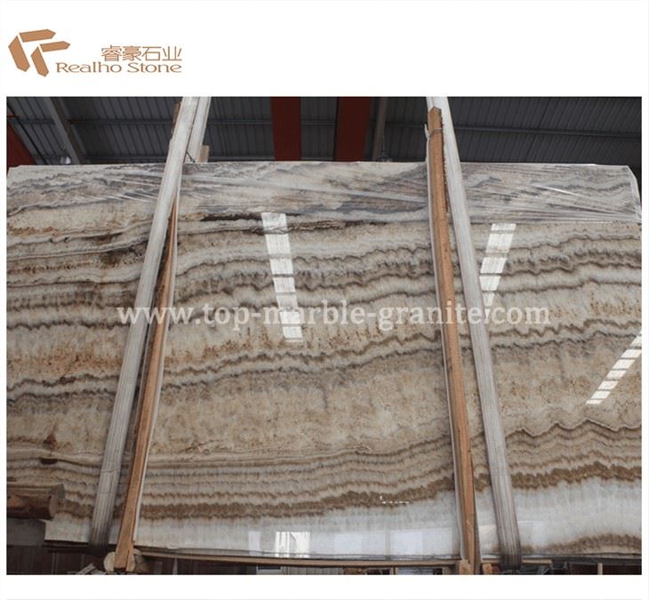 Persisch Tiger Onyx Platte Poliert Holz Onyx