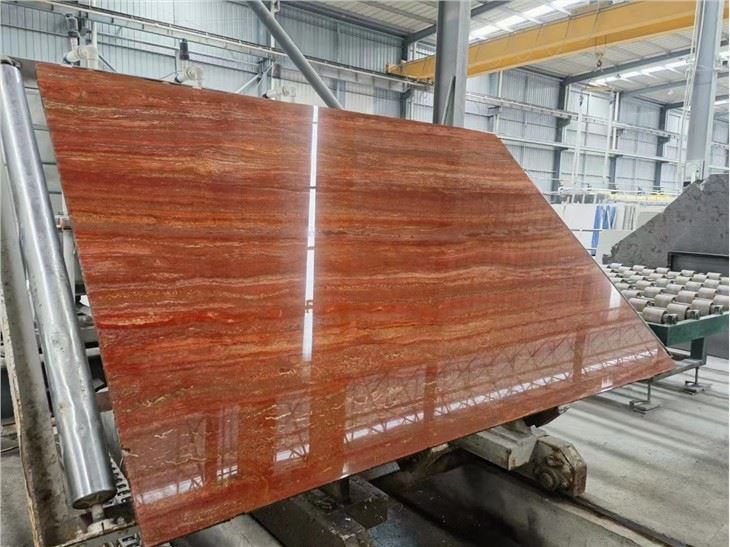 red travertine marble